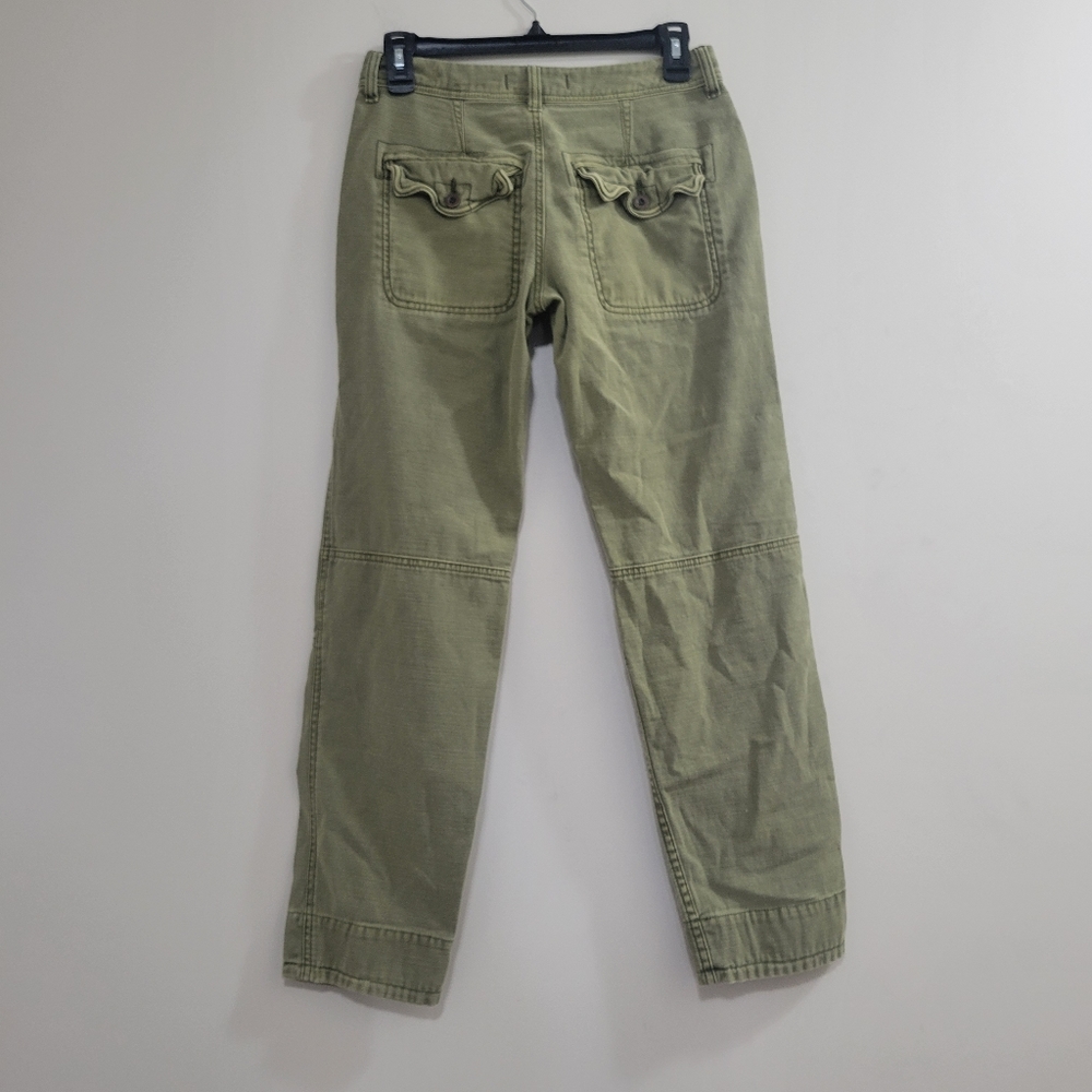 Free people straight leg cargo pants 24 green - Picture 2 of 5
